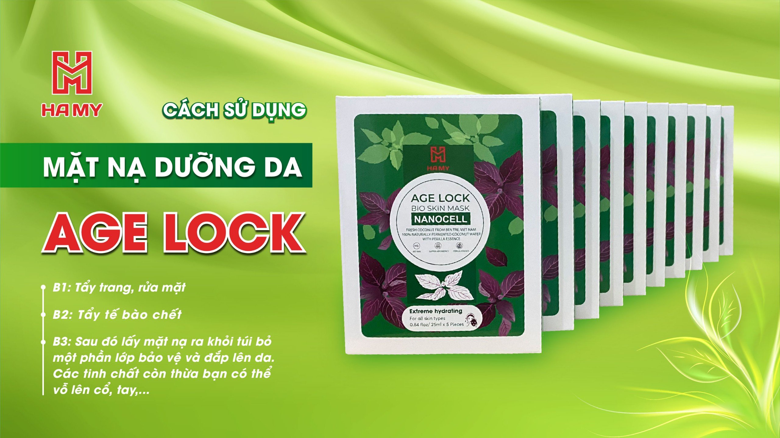 Mặt nạ dưỡng da Age Lock là sản phẩm làm đẹp đang được rất nhiều chị em quan tâm bởi công dụng bất ngờ mà nó mang lại. Tuy nhiên, bạn có thật sự sử dụng đúng cách? Cùng Age Lock tìm hiểu quy trình sử dụng mang lại hiệu quả tối đa cho sản phẩm nhé.